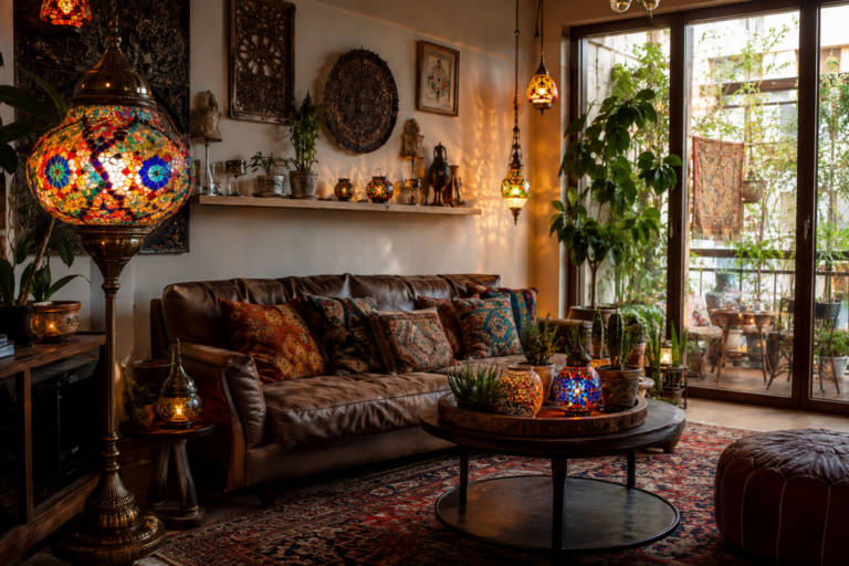 mosaic glass lamp