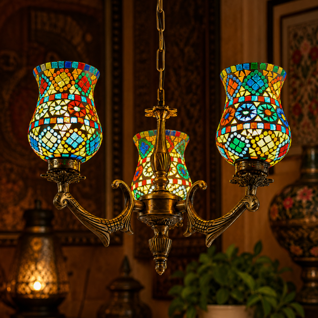 mosaic glass lamp