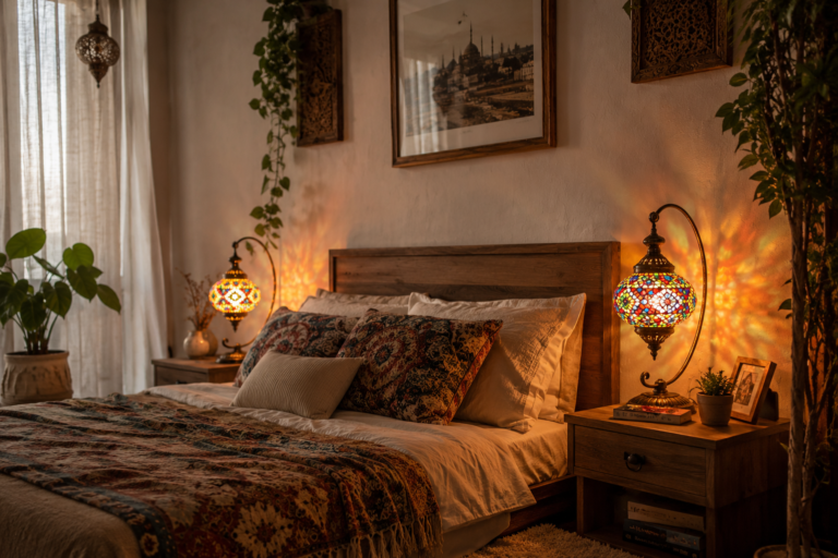 mosaic glass table lamp