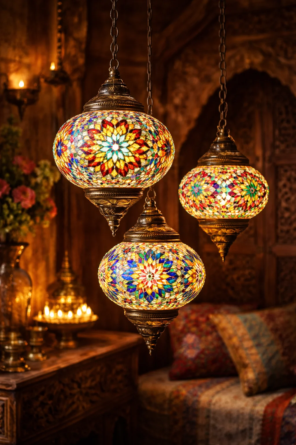 mosaic glass lamp